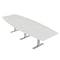 Skutchi Designs 45 in W, 144 in L, 29 in H, Engineered Wood Top, White HAR-BOT-46x143-T-WHCYPRESS - alternate 1